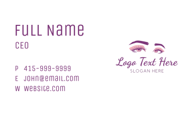 Sparkle Feminine Eyes Business Card Image Preview