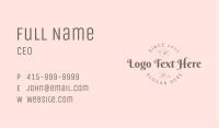 Feminine Round Badge Business Card Image Preview
