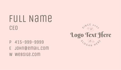 Feminine Round Badge Business Card Image Preview