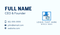 Paint Roller Bucket  Business Card Image Preview