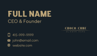 Elegant Gold Business Business Card Image Preview