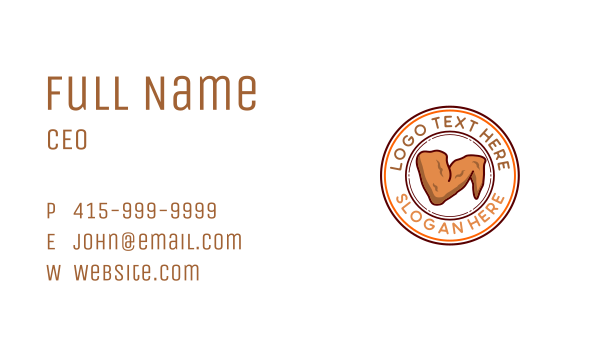 Fried Chicken Restaurant Business Card Design Image Preview