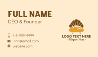 Golden Bread Shell  Business Card Image Preview