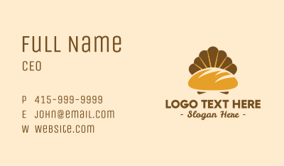 Golden Bread Shell  Business Card Image Preview