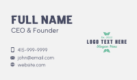 Nature Leaf Wordmark Business Card Image Preview