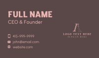 Feminine Wellness Letter A  Business Card Preview