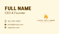 Fire Flame Burning Business Card Design