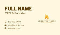 Fire Flame Burning Business Card Preview