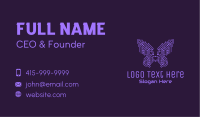 Purple Butterfly Circuit Business Card Image Preview