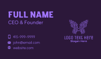 Purple Butterfly Circuit Business Card Design