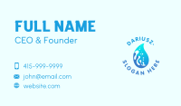 Distilled Water Droplet Business Card Design