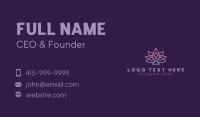 Gradient Lotus Yoga Business Card Preview