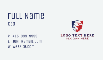 Eagle Head Veteran Business Card Image Preview