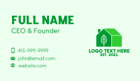 Green House Establishment  Business Card Design