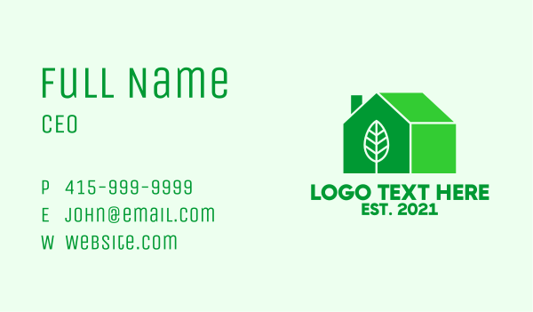 Green House Establishment  Business Card Design Image Preview
