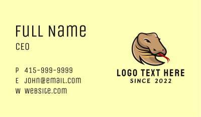 Wildlife Snake Reptile  Business Card Image Preview