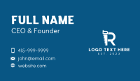 Saw Home Improvement Letter R  Business Card Image Preview