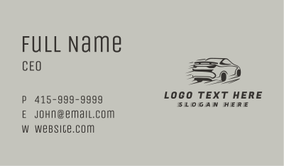 Fast Car Racing Business Card Image Preview