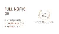 Floral Wedding Planner Lettermark Business Card Image Preview