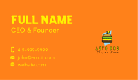 Retro Cheese Burger Business Card Image Preview
