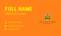 Retro Cheese Burger Business Card Preview