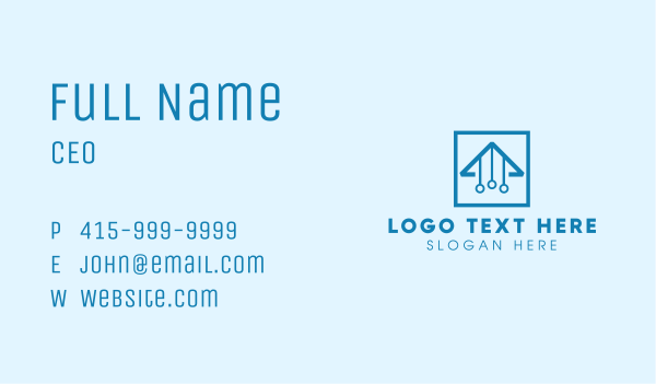 Triangle Tech Business Card Design Image Preview