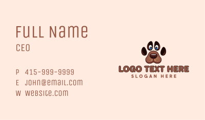 Pet Dog Paw Business Card Image Preview