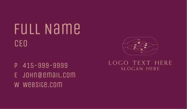 Nail Polish Business Business Card Design Image Preview