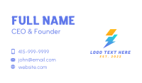 Lightning Bolt Electric Company Business Card Image Preview