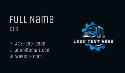 Truck Gear Cargo Business Card Image Preview