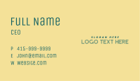 Creative Clothing Wordmark Business Card Image Preview