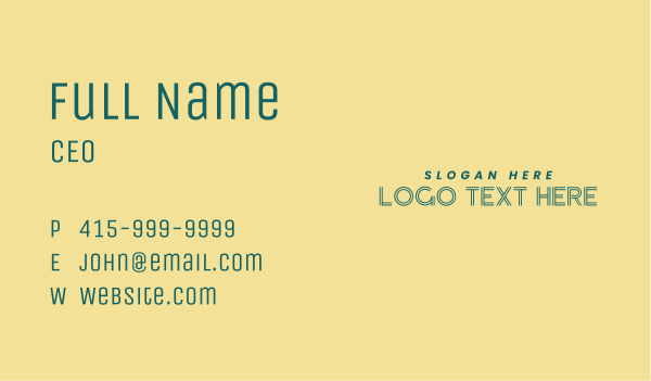 Creative Clothing Wordmark Business Card Design Image Preview