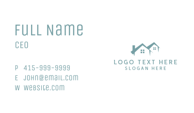 House Contractor Roofing Business Card Image Preview