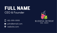 Fresh Tropical Juice Business Card Image Preview