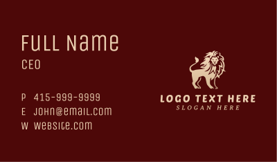 Gradient Lion Firm Business Card Image Preview