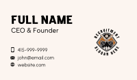 Chainsaw Woodcutting Industrial Business Card Image Preview