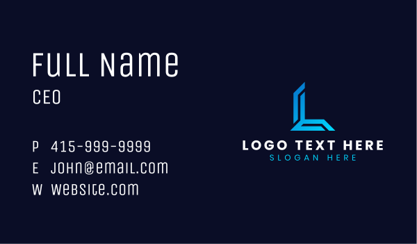 Professional Tech Startup Business Card Design Image Preview