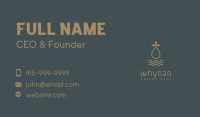 Golden Herbal Essential Oil Business Card Image Preview