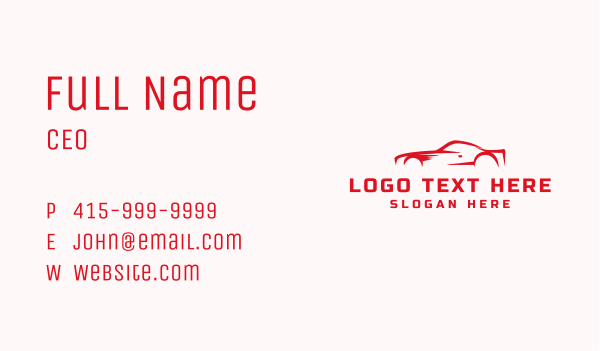 Sport Car Racing Business Card Design Image Preview