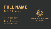 Medieval Knight Helmet Business Card Image Preview