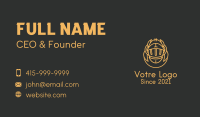 Medieval Knight Helmet Business Card Image Preview