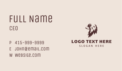 Maroon Eagle Aviary Business Card Image Preview