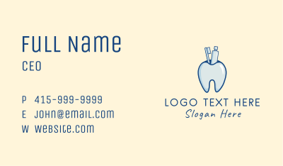 Dental Hygiene Tooth Business Card