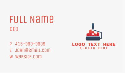 Home Painting Roller Business Card Image Preview
