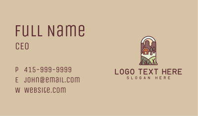Rural Mountain Cabin Business Card Image Preview
