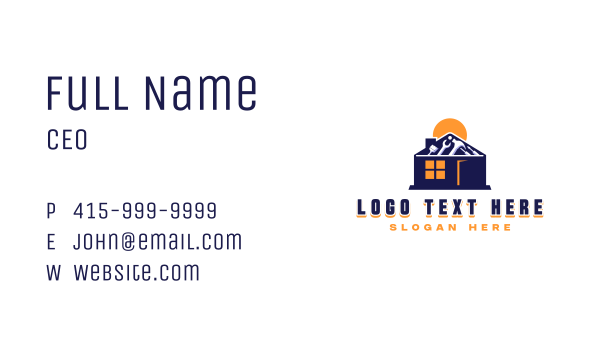 Construction Toolbox House Business Card Design Image Preview