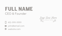 Flower Engagement Wordmark Business Card Image Preview