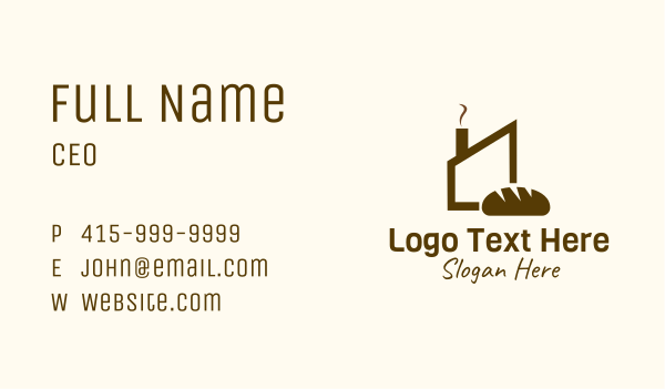 Brown Bread Factory Business Card Design Image Preview