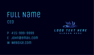 Automotive Crown Wings Business Card Image Preview