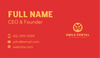Yellow Wrestler Mask Business Card Image Preview